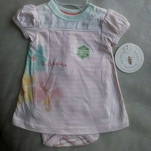 🌈Burt's Bees Baby bodysuitdress 3M